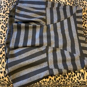 Black and grey stripes skirt